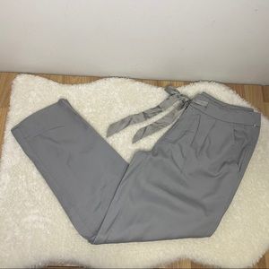 Tahari Grey Paperbag Casual Trouser Pants Size 8